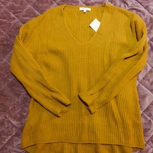 Madewell Ribbed Wool High-Low Sweater